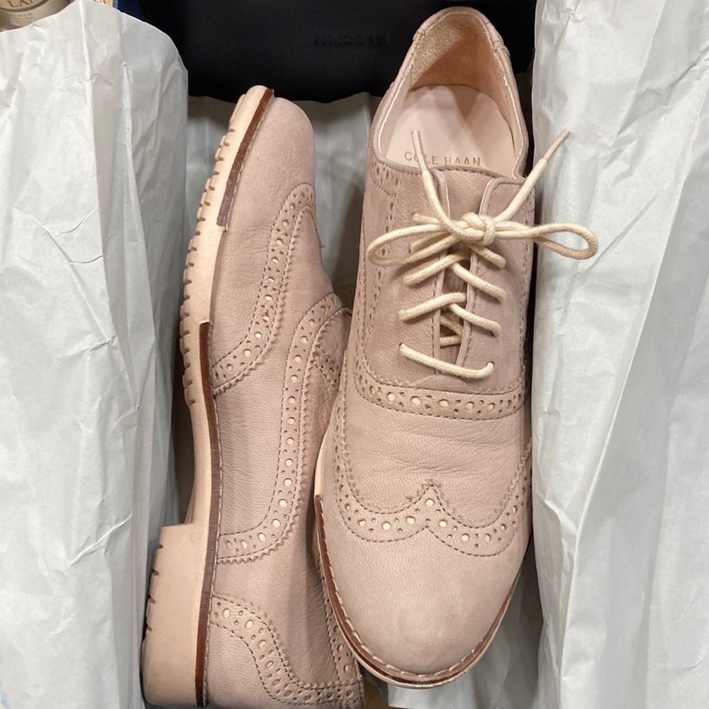 Women’s Pink leather Cole Haan Oxford